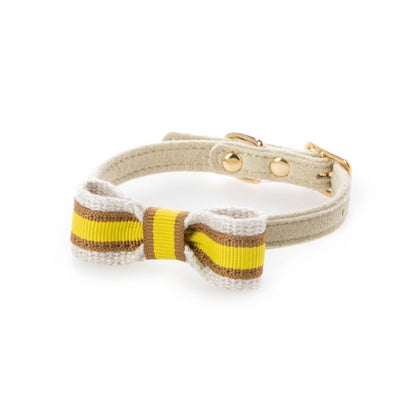 バーディ BIRDIE スープルリボンカラー 21 小型犬ウルトラスエード首輪【返品不可商品】 （ベージュ）