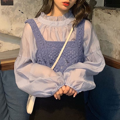 タンクトップ スクエアネック ビスチェ