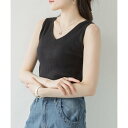 アットワン atONE 2WAYランダムリブタンクトップ (BLACK)