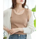 アットワン atONE 2WAYランダムリブタンクトップ (MOCHA)