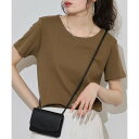 アットワン atONE ダブルフロント半袖Tシャツ (Uネック カーキ)