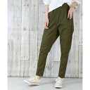 アットワン atONE 【快適ストレッチ】ウエストゴムルーズテーパードパンツ (KHAKI)