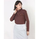 ヒールクリーク Heal Creek Lエスニックツィードナガソデシャツ (ブラウン)