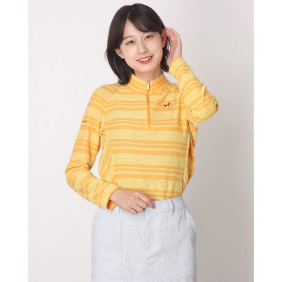 ヒールクリーク Heal Creek Lリップルボーダーナガソデシャツ (イエロー)