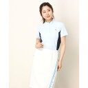 ヒールクリーク Heal Creek Lシャインワッフルハンソデシャツ (ブルー)