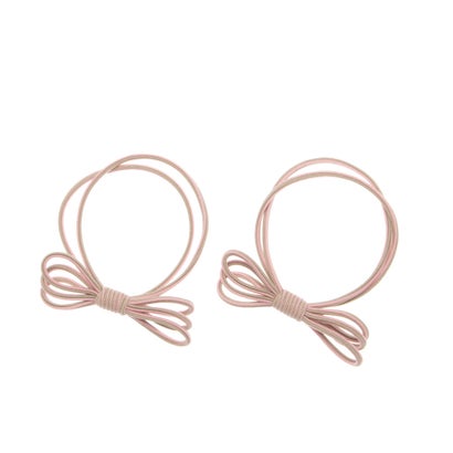キアラ CHIARA ヘアゴム 2個セット （ピンク／グレー）