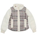 デシグアル Desigual 【キッズコレクション】ふかふか素材とまだら模様のウール素材を組み合わせたガールズショートジャケット (ホワイト)