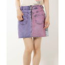 デシグアル Desigual パッチワークのレディースミディスカート (ピンク/レッド)