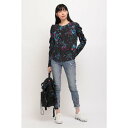 デシグアル Desigual ひし形刺繍入りレディースアンクルスキニージーンズ (ブルー)