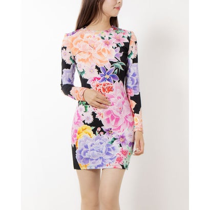 デシグアル Desigual ワンピース長袖 FLOWER (グレー/ブラック) デシグアル Desigual ワンピース長袖 FLOWER (グレー/ブラック)