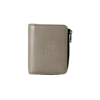 ヒロフ HIROFU 【プラティカ】二つ折り財布 レザー コンパクト ウォレット 本革 (グレーベージュ)