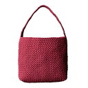 ヒロフ HIROFU 【ブレッツァナッパレース】レザーメッシュショルダーバッグ S 本革 (ラズベリー)(4)