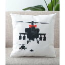 ジュビリー Jubilee バンクシーアート クッションカバー (ホワイト系その他2)