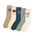 ジュビリー Jubilee ポップデザイン メンズソックス5足セット (MIX)