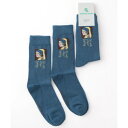 ジュビリー Jubilee ポップデザイン メンズソックス (ダークブルー)
