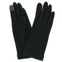 ダックス DAKS 婦人 ジャージ手袋 スマホ対応 五本指 (ブラック)