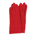 ダックス DAKS 婦人 ジャージ手袋 五本指 (レッド)