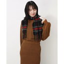 ポンパドール POMPADOUR Cashmere Wool Muffler (BlackC/K)