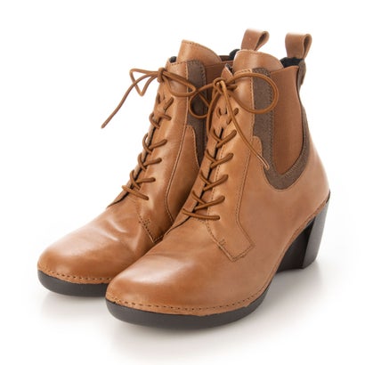 ミラスポーツ Milla sports 4E ASWウエッジソール カジュアルレースアップブーツ （アーモンド）