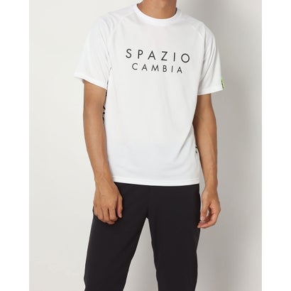 スパッツィオ SPAZIO メンズ サッカー/フットサル 半袖シャツ ロゴプラシャツ_ GE0783 (ホワイト) スパッツィオ SPAZIO メンズ サッカー/フットサル 半袖シャツ ロゴプラシャツ_ GE0783 (ホワイト)