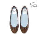 【レイン対応】エマ フランシス Emma Francis フラット バレエシューズ (ブラウン エナメル)