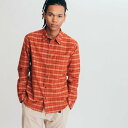 エーグル AIGLE コーデュロイチェック 長袖シャツ (ブリック)