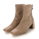 ヌーベル ヴォーグ リラックス Noubel Voug Relax 【サイズ展開:S-3L】 バックジップ ストレッチ アンクルブーツ m213 《ヒール:5.5cm》 m213 (ベージュ)