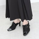 テーン tehen きちんと見える 大人エレガンスミュール TN1727A (ブラックスエード2)