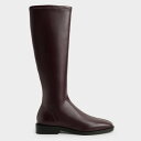 ロング フラットブーツ 【再入荷】(Burgundy)