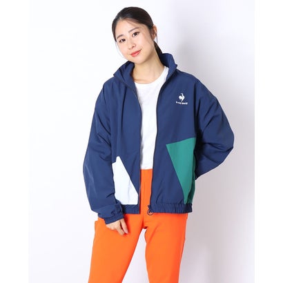 ルコックスポルティフ アウトドアジャケット レディース ルコックスポルティフ le coq sportif レディース ウインドフルジップ ナイロンジャケット(裏メッシュ起毛) QMWSJK06 （ネイビー）