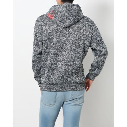 スタイルブロック STYLEBLOCK ニットフリース裏起毛プリントパーカー （Theonlyway杢チャコール）