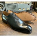 レザーソール 360°フルマッケイ製法 ホールカット・ワンピース・プレーン (ブラック)AMBUR DEUS