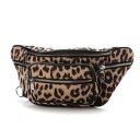 トミエコ Tomieco レオパード柄のボディバッグ 斜めに掛けてもポイントアップ (BEIGE/LEOPARD)