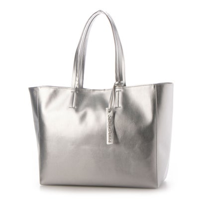 サビーナドンナ Sabina Donna 【日本製】上質PUレザー 超軽量 A4サイズすっぽり入る トートバッグ （シルバーメタリック）