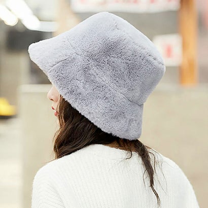 メゾンドラティール maison de LATIR 今季大人気のボアバケットハット （グレー）