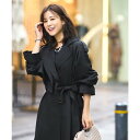 ルイルエブティック RUIRUE BOUTIQUE クールスタイル2wayトレンチコート (ブラック)