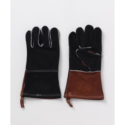 【チャイハネ】牛革スエードグローブ ブラック