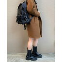 トミエコ Tomieco 厚底 チェルシーブーツ ミドル丈サイドゴア (BLACK)
