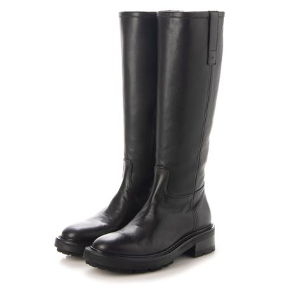 マラ ビーニ mara bini ラウンドトウタンクソールロングブーツ （ブラック）