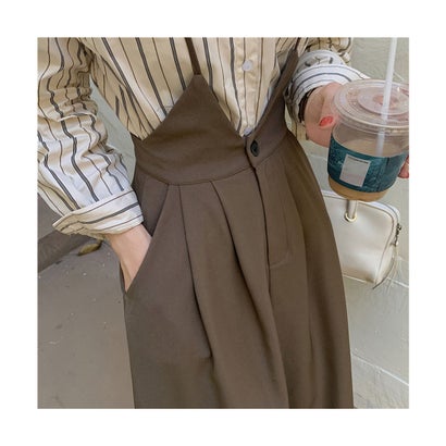 ジュエローブ Jewelobe 2wayタックフレアスカート （ブラウン）