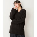 アットワン atONE ワイドアームVネックニット (BLACK)