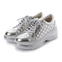 フィットジョイ FITJOY 厚底 6 eyeletスニーカー (SILVER)