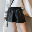 レザー ショートパンツ レディース