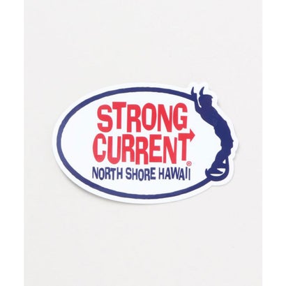 STRONG CURRENT サーフ11cmステッカー ネイビー