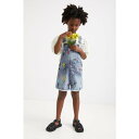 デシグアル Desigual デニムショートサロペット (ブルー)