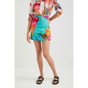 デシグアル Desigual トロピカル ミニスカート (ブルー)