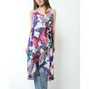 デシグアル Desigual 蝶々 ビーチワンピース (ホワイト)