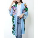 デシグアル Desigual オウム キモノカーディガン (ブルー)