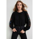デシグアル Desigual 装飾柄 ボディスーツ (グレー/ブラック)