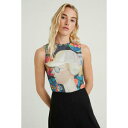 デシグアル Desigual アーティ ボディスーツ (グレー/ブラック)